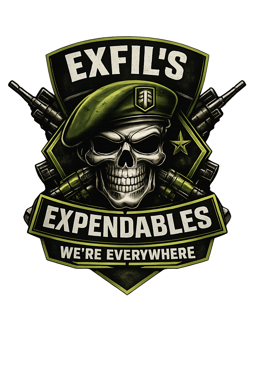 Exfil's Expendables logo
