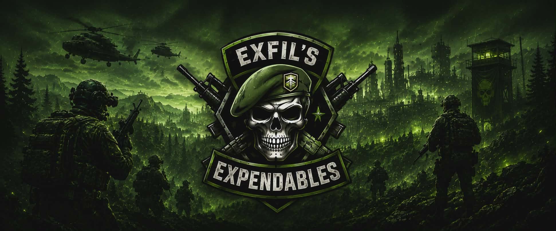 Exfil's Expendables logo