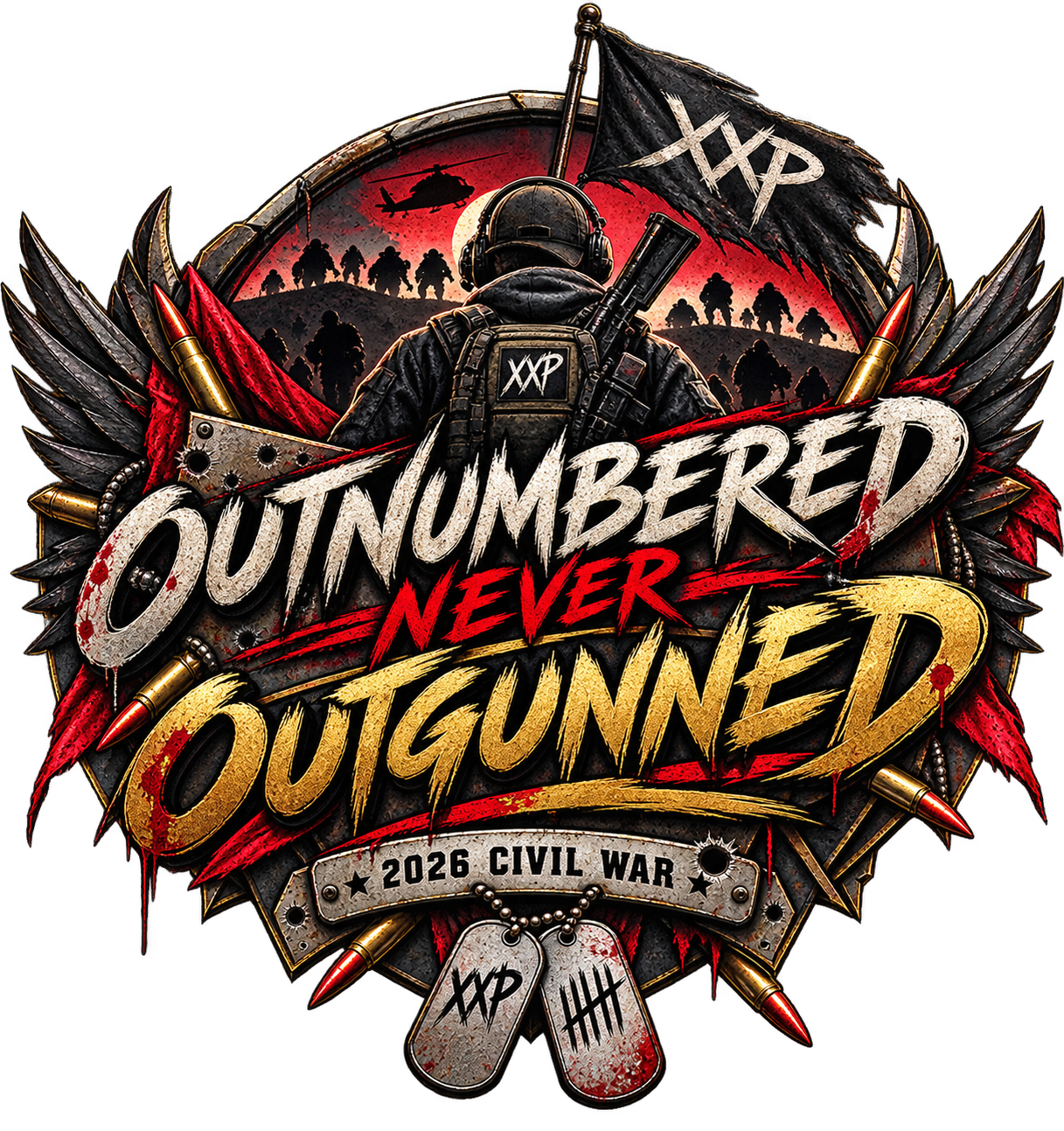 Outnumbered, Never Out-Gunned